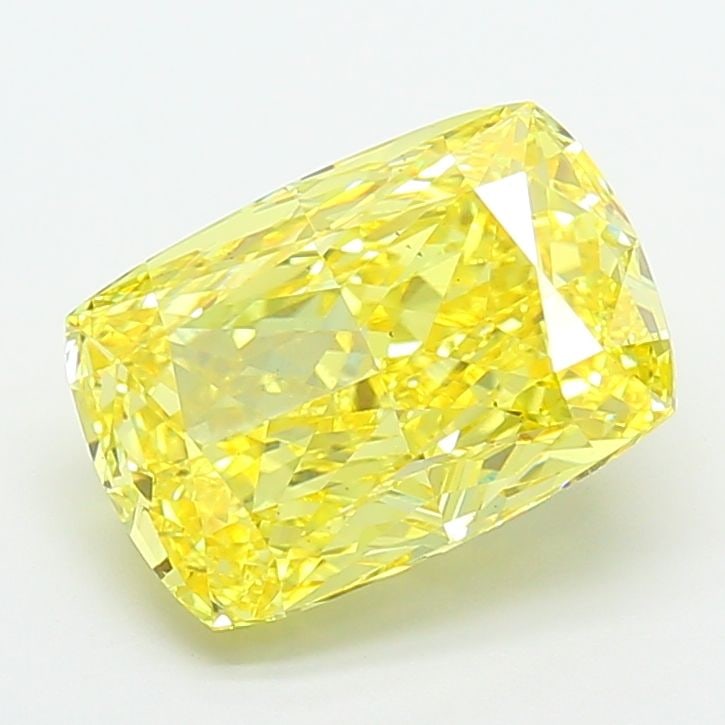 Loose Diamond - CUSHION MODIFIED 5.01ct Fancy Vivid Yellow VS2: Loose Diamond - CUSHION MODIFIED 5.01ct Fancy Vivid Yellow VS2 Source: This is a real non-mined Diamond that has been grown in a lab Shape: CUSHION MODIFIED Carats: 5.01 Color: Fancy Vivid Yellow Cert