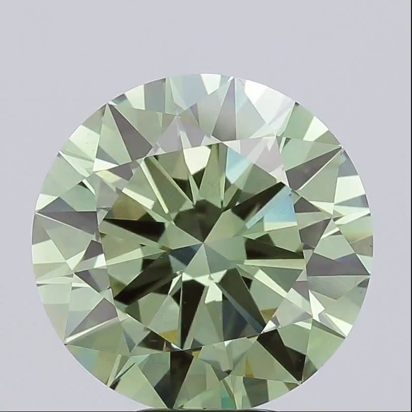 Loose Diamond - ROUND 8.01ct Fancy Vivid Green VS1: Loose Diamond - ROUND 8.01ct Fancy Vivid Green VS1 Source: This is a real non-mined Diamond that has been grown in a lab Shape: ROUND Carats: 8.01 Color: Fancy Vivid Green Certification: IGI Video: