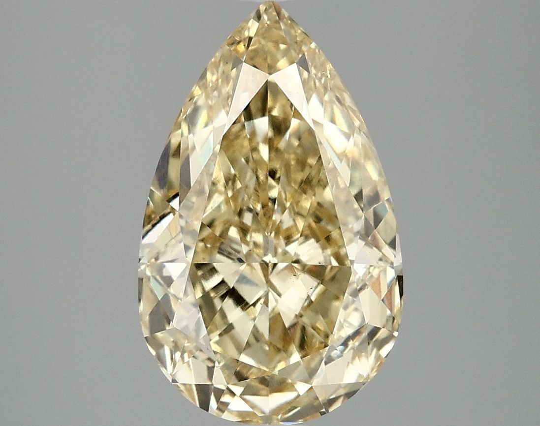 Loose Diamond - PEAR 3.01ct Fancy Vivid Yellow VS2: Loose Diamond - PEAR 3.01ct Fancy Vivid Yellow VS2 Source: This is a real non-mined Diamond that has been grown in a lab Shape: PEAR Carats: 3.01 Color: Fancy Vivid Yellow Certification: IGI Video: