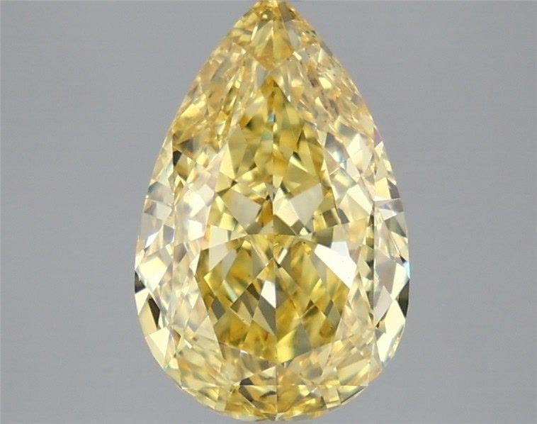 Loose Diamond - PEAR 3.46ct Fancy Vivid Yellow VS1: Loose Diamond - PEAR 3.46ct Fancy Vivid Yellow VS1 Source: This is a real non-mined Diamond that has been grown in a lab Shape: PEAR Carats: 3.46 Color: Fancy Vivid Yellow Certification: IGI Video: