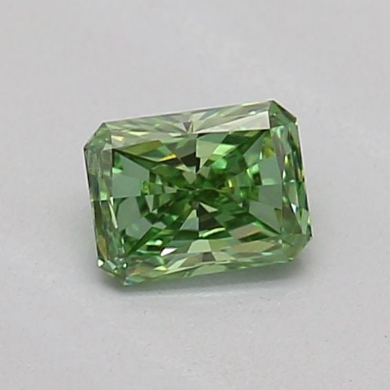 Loose Diamond - RADIANT 0.21ct Fancy Vivid Green VVS2: Loose Diamond - RADIANT 0.21ct Fancy Vivid Green VVS2 Source: This is a real non-mined Diamond that has been grown in a lab Shape: RADIANT Carats: 0.21 Color: Fancy Vivid Green Certification: IGI