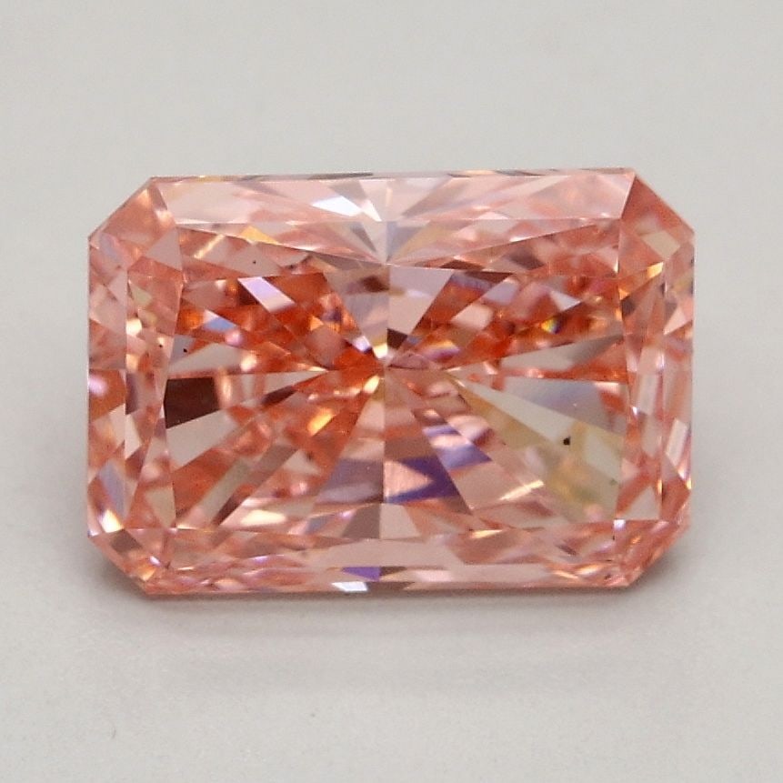 Loose Diamond - RADIANT 1.66ct Fancy Vivid Pink VS2: Loose Diamond - RADIANT 1.66ct Fancy Vivid Pink VS2 Source: This is a real non-mined Diamond that has been grown in a lab Shape: RADIANT Carats: 1.66 Color: Fancy Vivid Pink Certification: IGI Video: