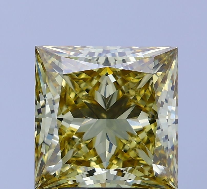 Loose Diamond - PRINCESS 4.11ct Fancy Intense Yellow VS1: Loose Diamond - PRINCESS 4.11ct Fancy Intense Yellow VS1 Source: This is a real non-mined Diamond that has been grown in a lab Shape: PRINCESS Carats: 4.11 Color: Fancy Intense Yellow Certification: I