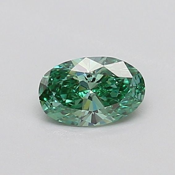 Loose Diamond - OVAL 0.3ct Fancy Vivid Green VS1: Loose Diamond - OVAL 0.3ct Fancy Vivid Green VS1 Source: This is a real non-mined Diamond that has been grown in a lab Shape: OVAL Carats: 0.3 Color: Fancy Vivid Green Certification: IGI Video: