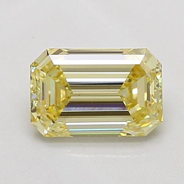 Loose Diamond - EMERALD 1.0ct Fancy Yellow VS2: Loose Diamond - EMERALD 1.0ct Fancy Yellow VS2 Source: This is a real non-mined Diamond that has been grown in a lab Shape: EMERALD Carats: 1.0 Color: Fancy Yellow Certification: IGI Video: