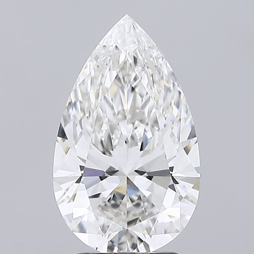 Loose Diamond - PEAR 2.7ct F VVS2: Loose Diamond - PEAR 2.7ct F VVS2 Source: This is a real non-mined Diamond that has been grown in a lab Shape: PEAR Carats: 2.7 Color: F Clarity: VVS2 Certification: GCAL Video: