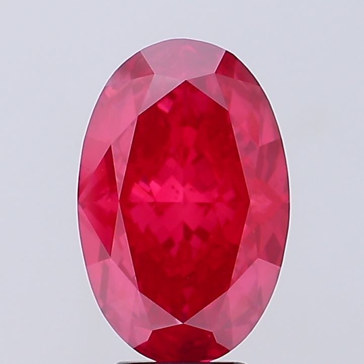 Loose Diamond - OVAL 6.62ct Fancy Vivid Red VS1: Loose Diamond - OVAL 6.62ct Fancy Vivid Red VS1 Source: This is a real non-mined Diamond that has been grown in a lab Shape: OVAL Carats: 6.62 Color: Fancy Vivid Red Certification: IGI Video: