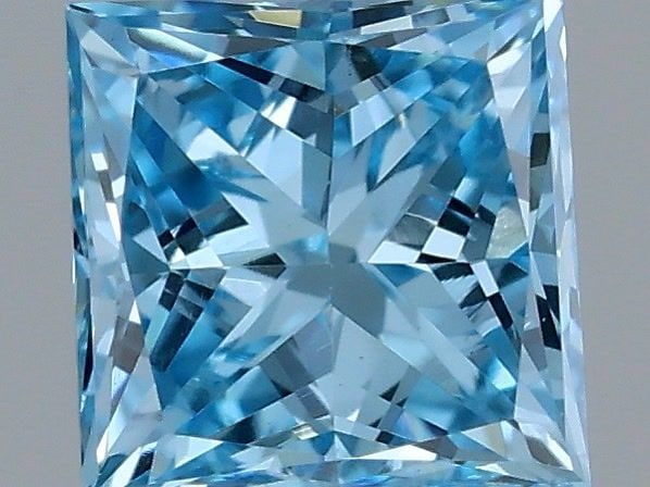 Loose Diamond - PRINCESS 0.33ct Fancy Vivid Blue VS2: Loose Diamond - PRINCESS 0.33ct Fancy Vivid Blue VS2 Source: This is a real non-mined Diamond that has been grown in a lab Shape: PRINCESS Carats: 0.33 Color: Fancy Vivid Blue Certification: IGI Video