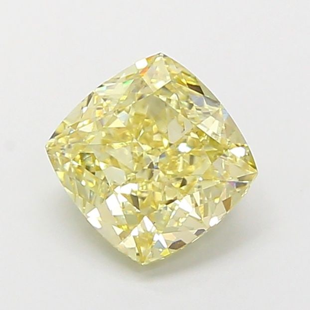 Loose Diamond - CUSHION MODIFIED 1.75ct Fancy Yellow VS1: Loose Diamond - CUSHION MODIFIED 1.75ct Fancy Yellow VS1 Source: This is a real non-mined Diamond that has been grown in a lab Shape: CUSHION MODIFIED Carats: 1.75 Color: Fancy Yellow Certification: I