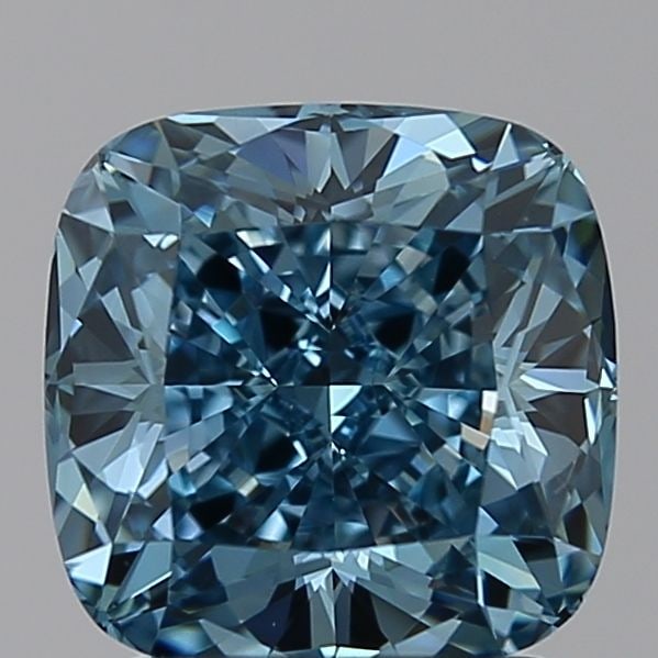 Loose Diamond - CUSHION BRILLIANT 2.06ct Blue VVS2: Loose Diamond - CUSHION BRILLIANT 2.06ct Blue VVS2 Source: This is a real non-mined Diamond that has been grown in a lab Shape: CUSHION BRILLIANT Carats: 2.06 Color: Blue Certification: NONE Video: