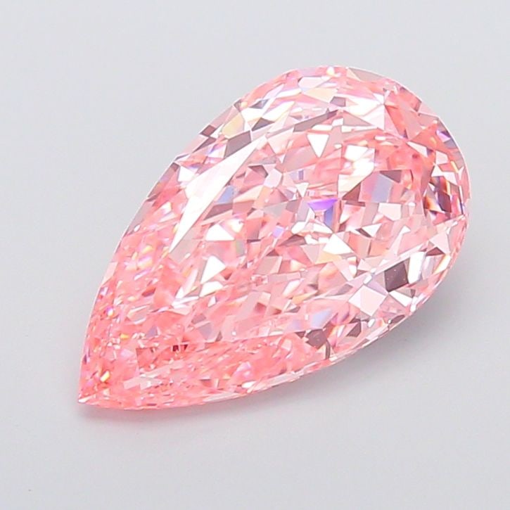 Loose Diamond - PEAR 7.09ct Fancy Vivid Pink VVS2: Loose Diamond - PEAR 7.09ct Fancy Vivid Pink VVS2 Source: This is a real non-mined Diamond that has been grown in a lab Shape: PEAR Carats: 7.09 Color: Fancy Vivid Pink Certification: IGI PLEASE NOTE: