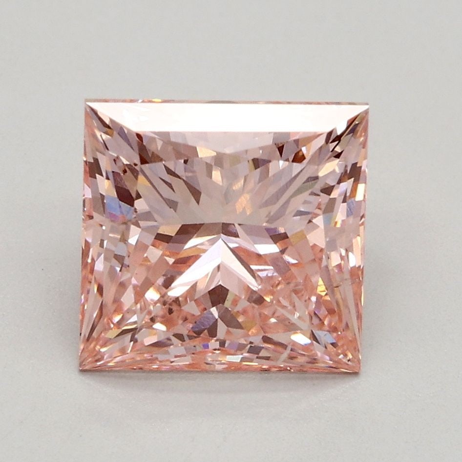 Loose Diamond - PRINCESS 2.06ct Fancy Intense Pink SI1: Loose Diamond - PRINCESS 2.06ct Fancy Intense Pink SI1 Source: This is a real non-mined Diamond that has been grown in a lab Shape: PRINCESS Carats: 2.06 Color: Fancy Intense Pink Certification: IGI V