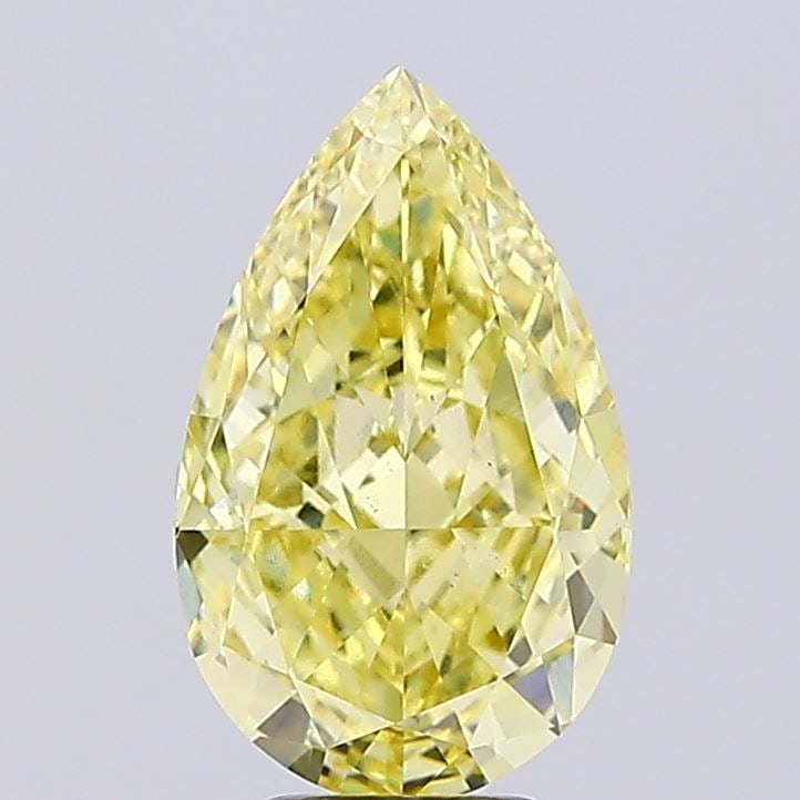 Loose Diamond - PEAR 5.85ct Fancy Intense Yellow VS1: Loose Diamond - PEAR 5.85ct Fancy Intense Yellow VS1 Source: This is a real non-mined Diamond that has been grown in a lab Shape: PEAR Carats: 5.85 Color: Fancy Intense Yellow Certification: IGI Video