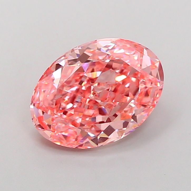 Loose Diamond - OVAL 2.45ct Fancy Vivid Pink VS1: Loose Diamond - OVAL 2.45ct Fancy Vivid Pink VS1 Source: This is a real non-mined Diamond that has been grown in a lab Shape: OVAL Carats: 2.45 Color: Fancy Vivid Pink Certification: IGI Video:
