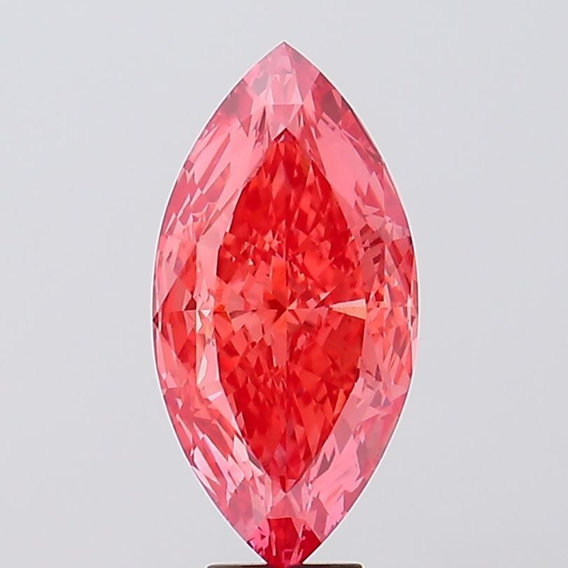 Loose Diamond - MARQUISE 9.89ct Fancy Vivid Pink SI1: Loose Diamond - MARQUISE 9.89ct Fancy Vivid Pink SI1 Source: This is a real non-mined Diamond that has been grown in a lab Shape: MARQUISE Carats: 9.89 Color: Fancy Vivid Pink Certification: IGI Video