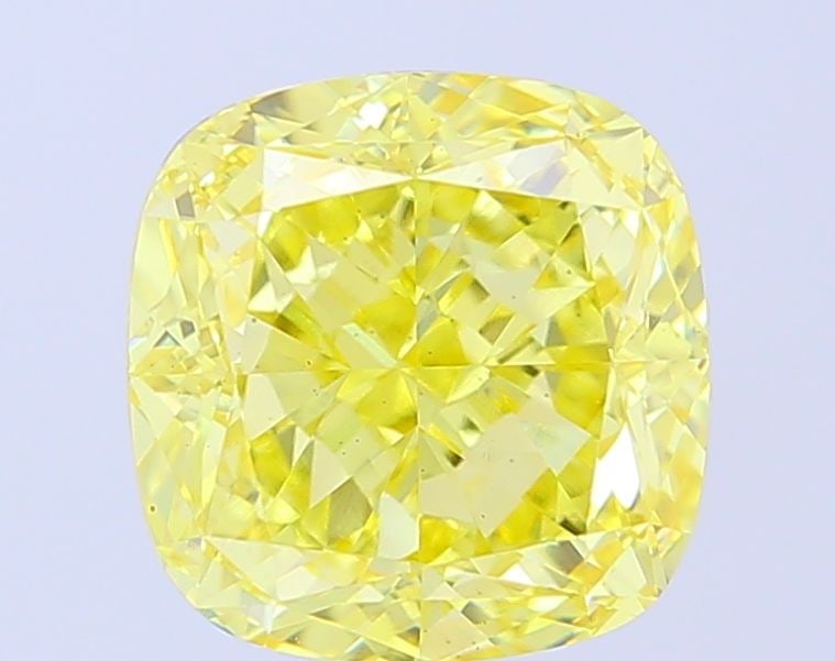 Loose Diamond - CUSHION MODIFIED 5.15ct Fancy Vivid Yellow VS1: Loose Diamond - CUSHION MODIFIED 5.15ct Fancy Vivid Yellow VS1 Source: This is a real non-mined Diamond that has been grown in a lab Shape: CUSHION MODIFIED Carats: 5.15 Color: Fancy Vivid Yellow Cert