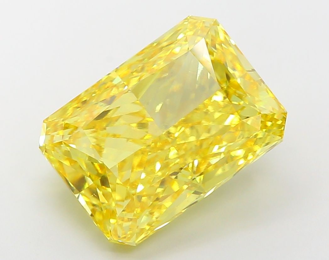 Loose Diamond - RADIANT 15.65ct Fancy Vivid Yellow VS1: Loose Diamond - RADIANT 15.65ct Fancy Vivid Yellow VS1 Source: This is a real non-mined Diamond that has been grown in a lab Shape: RADIANT Carats: 15.65 Color: Fancy Vivid Yellow Certification: IGI