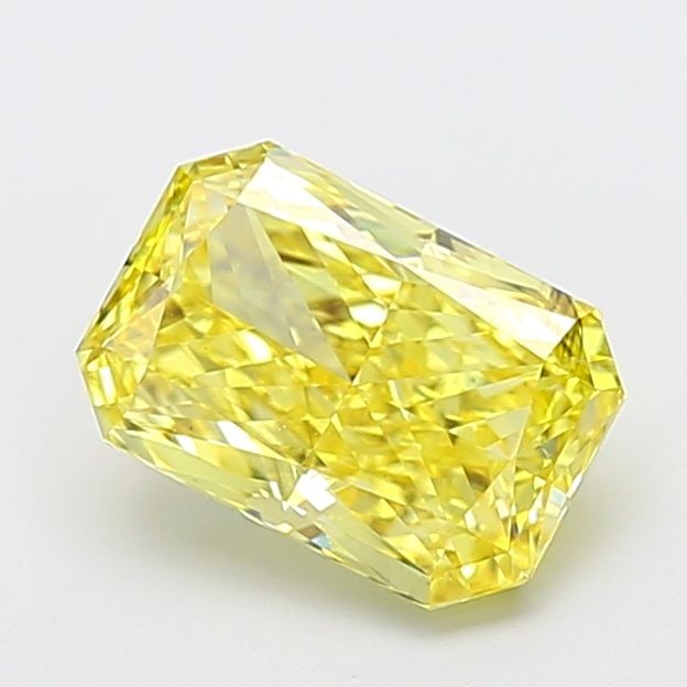 Loose Diamond - RADIANT 2.53ct Fancy Vivid Yellow VS2: Loose Diamond - RADIANT 2.53ct Fancy Vivid Yellow VS2 Source: This is a real non-mined Diamond that has been grown in a lab Shape: RADIANT Carats: 2.53 Color: Fancy Vivid Yellow Certification: IGI Vid