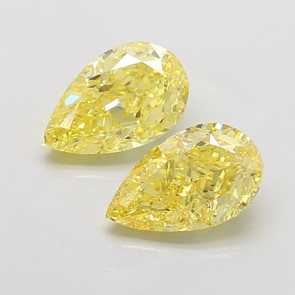 Loose Diamond - PEAR 2.5ct Fancy Vivid Yellow VS2: Loose Diamond - PEAR 2.5ct Fancy Vivid Yellow VS2 Source: This is a real non-mined Diamond that has been grown in a lab Shape: PEAR Carats: 2.5 Color: Fancy Vivid Yellow Certification: IGI Video: