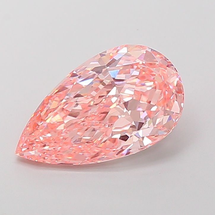 Loose Diamond - PEAR 4.32ct Fancy Vivid Pink VS1: Loose Diamond - PEAR 4.32ct Fancy Vivid Pink VS1 Source: This is a real non-mined Diamond that has been grown in a lab Shape: PEAR Carats: 4.32 Color: Fancy Vivid Pink Certification: IGI Video: