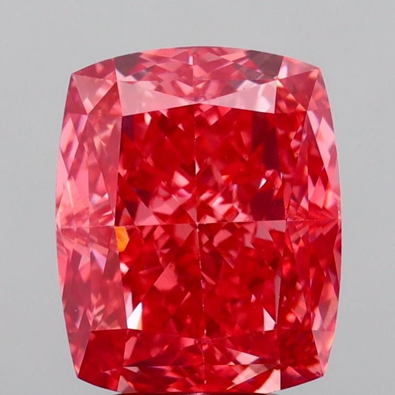 Loose Diamond - CUSHION MODIFIED 4.13ct Fancy Vivid Pink VS1: Loose Diamond - CUSHION MODIFIED 4.13ct Fancy Vivid Pink VS1 Source: This is a real non-mined Diamond that has been grown in a lab Shape: CUSHION MODIFIED Carats: 4.13 Color: Fancy Vivid Pink