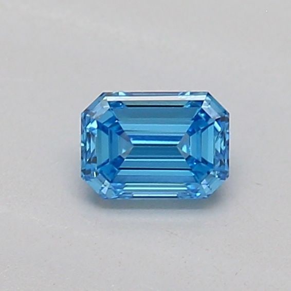 Loose Diamond - EMERALD 0.18ct Fancy Vivid Blue VS1: Loose Diamond - EMERALD 0.18ct Fancy Vivid Blue VS1 Source: This is a real non-mined Diamond that has been grown in a lab Shape: EMERALD Carats: 0.18 Color: Fancy Vivid Blue Certification: IGI Video: