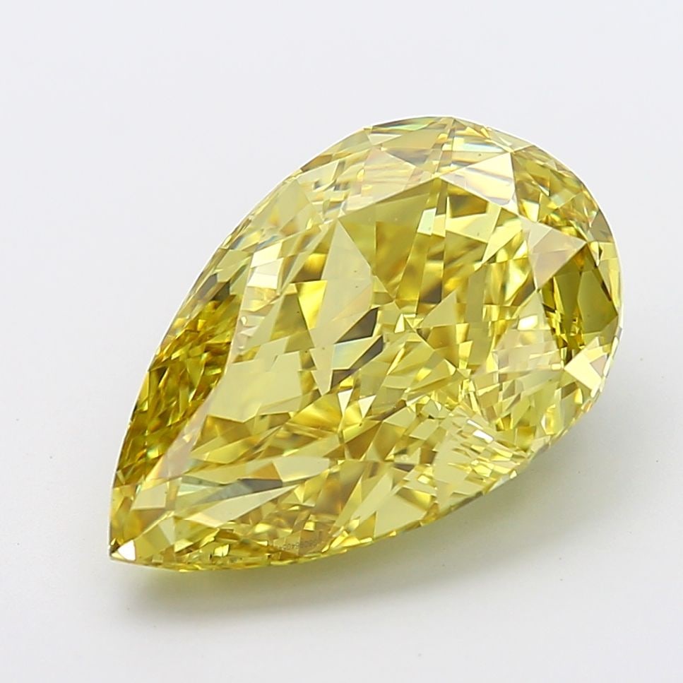 Loose Diamond - PEAR 11.04ct Fancy Intense Yellow VS1: Loose Diamond - PEAR 11.04ct Fancy Intense Yellow VS1 Source: This is a real non-mined Diamond that has been grown in a lab Shape: PEAR Carats: 11.04 Color: Fancy Intense Yellow Certification: IGI