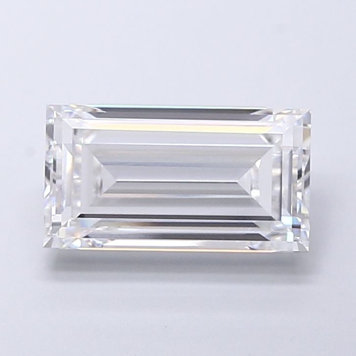 Loose Diamond - BAGUETTE 4.07ct D VVS2: Loose Diamond - BAGUETTE 4.07ct D VVS2 Source: This is a real non-mined Diamond that has been grown in a lab Shape: BAGUETTE Carats: 4.07 Color: D Clarity: VVS2 Certification: IGI Video: