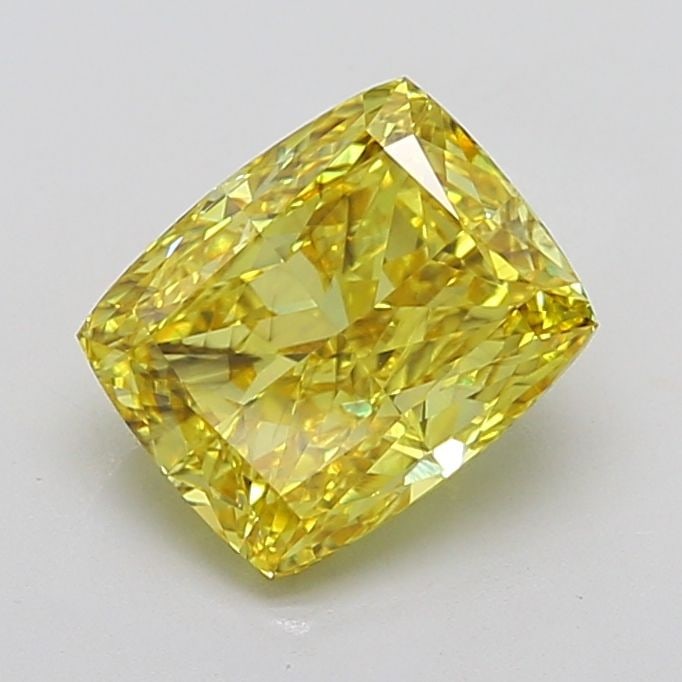Loose Diamond - CUSHION MODIFIED 4.08ct Fancy Vivid Yellow SI1: Loose Diamond - CUSHION MODIFIED 4.08ct Fancy Vivid Yellow SI1 Source: This is a real non-mined Diamond that has been grown in a lab Shape: CUSHION MODIFIED Carats: 4.08 Color: Fancy Vivid Yellow Cert