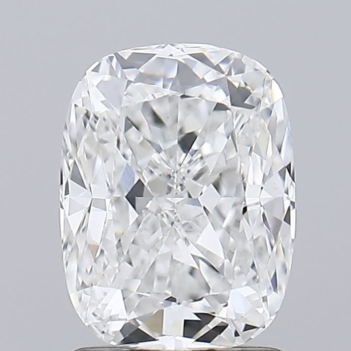 Loose Diamond - CUSHION MODIFIED 1.56ct E VVS2: Loose Diamond - CUSHION MODIFIED 1.56ct E VVS2 Source: This is a real non-mined Diamond that has been grown in a lab Shape: CUSHION MODIFIED Carats: 1.56 Color: E Clarity: VVS2 Certification: IGI Vide