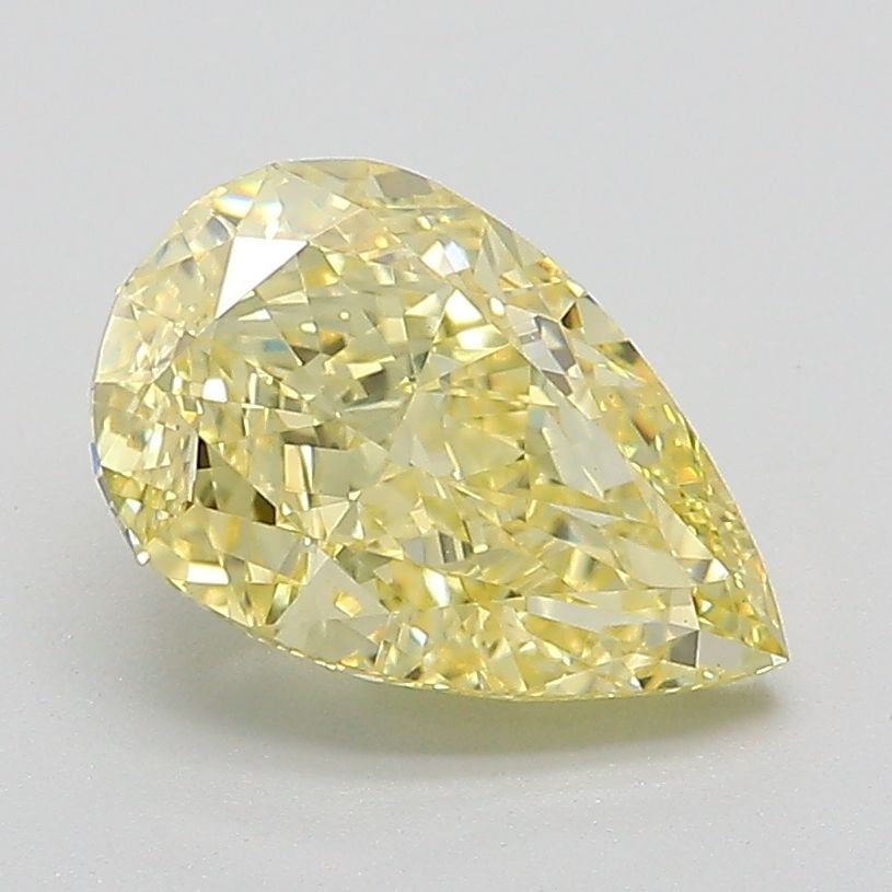 Loose Diamond - PEAR 1.92ct Fancy Intense Yellow VS1: Loose Diamond - PEAR 1.92ct Fancy Intense Yellow VS1 Source: This is a real non-mined Diamond that has been grown in a lab Shape: PEAR Carats: 1.92 Color: Fancy Intense Yellow Certification: IGI Video