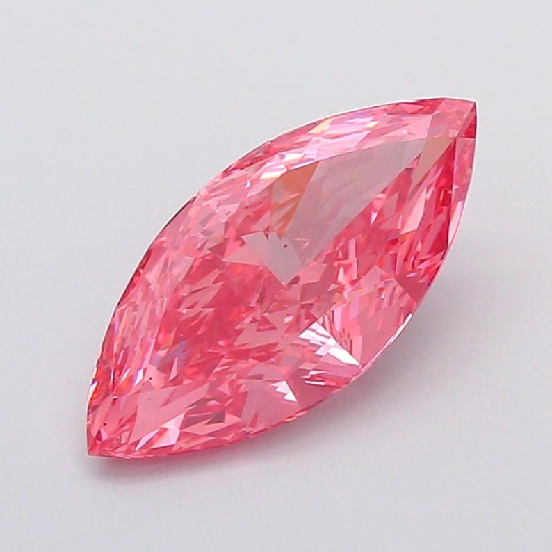 Loose Diamond - MARQUISE 4.13ct Fancy Vivid Pink VS2: Loose Diamond - MARQUISE 4.13ct Fancy Vivid Pink VS2 Source: This is a real non-mined Diamond that has been grown in a lab Shape: MARQUISE Carats: 4.13 Color: Fancy Vivid Pink Certification: IGI