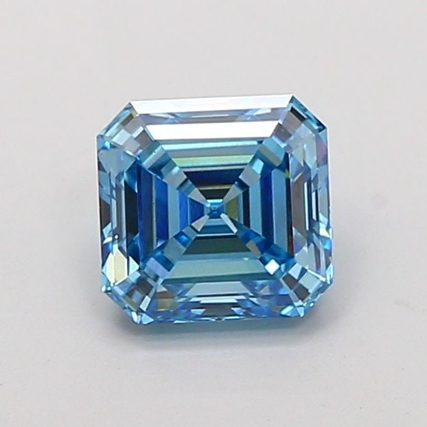 Loose Diamond - ASSCHER 2.1ct Fancy Vivid Blue VS1: Loose Diamond - ASSCHER 2.1ct Fancy Vivid Blue VS1 Source: This is a real non-mined Diamond that has been grown in a lab Shape: ASSCHER Carats: 2.1 Color: Fancy Vivid Blue Certification: IGI PLEASE