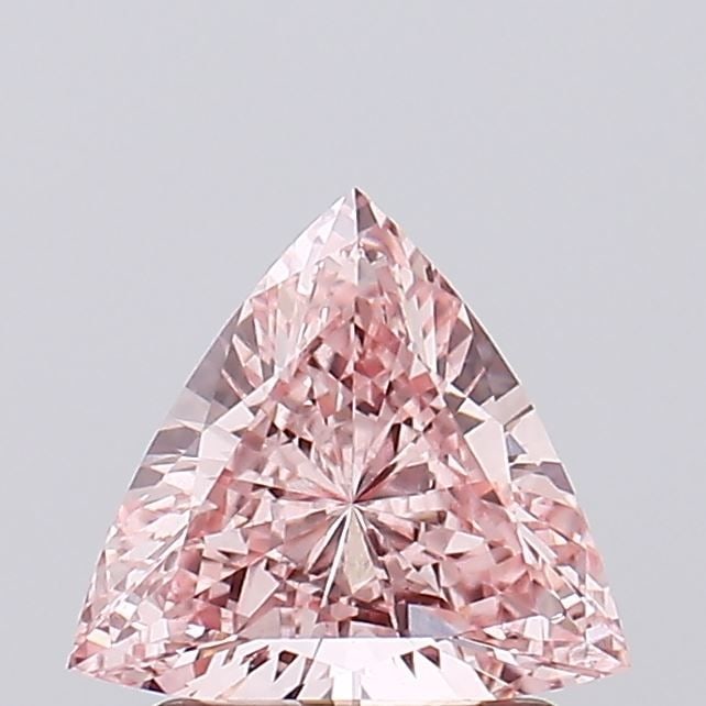 Loose Diamond - TRIANGULAR 1.02ct Fancy Intense Pink VS2: Loose Diamond - TRIANGULAR 1.02ct Fancy Intense Pink VS2 Source: This is a real non-mined Diamond that has been grown in a lab Shape: TRIANGULAR Carats: 1.02 Color: Fancy Intense Pink Certification: