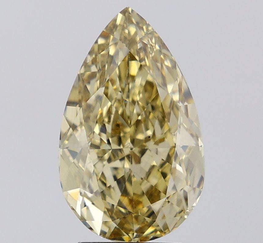 Loose Diamond - PEAR 4.13ct Fancy Intense Gray Yellow VS1: Loose Diamond - PEAR 4.13ct Fancy Intense Gray Yellow VS1 Source: This is a real non-mined Diamond that has been grown in a lab Shape: PEAR Carats: 4.13 Color: Fancy Intense Gray Yellow