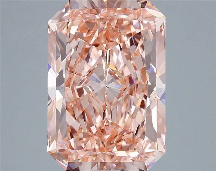 Loose Diamond - RADIANT 5.01ct Fancy Vivid Pink VS2: Loose Diamond - RADIANT 5.01ct Fancy Vivid Pink VS2 Source: This is a real non-mined Diamond that has been grown in a lab Shape: RADIANT Carats: 5.01 Color: Fancy Vivid Pink Certification: IGI Video: