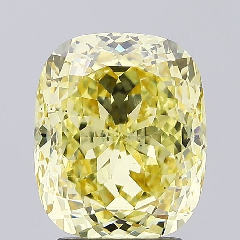 Loose Diamond - CUSHION MODIFIED 3.02ct Fancy Intense Yellow VS1: Loose Diamond - CUSHION MODIFIED 3.02ct Fancy Intense Yellow VS1 Source: This is a real non-mined Diamond that has been grown in a lab Shape: CUSHION MODIFIED Carats: 3.02 Color: Fancy Intense Yellow 
