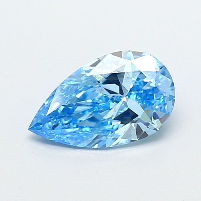 Loose Diamond - PEAR 1.02ct Fancy Vivid Blue VS1: Loose Diamond - PEAR 1.02ct Fancy Vivid Blue VS1 Source: This is a real non-mined Diamond that has been grown in a lab Shape: PEAR Carats: 1.02 Color: Fancy Vivid Blue Certification: NONE Video: