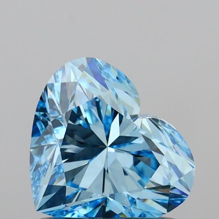 Loose Diamond - HEART 1.01ct Fancy Vivid Blue VVS2: Loose Diamond - HEART 1.01ct Fancy Vivid Blue VVS2 Source: This is a real non-mined Diamond that has been grown in a lab Shape: HEART Carats: 1.01 Color: Fancy Vivid Blue Certification: IGI Video: