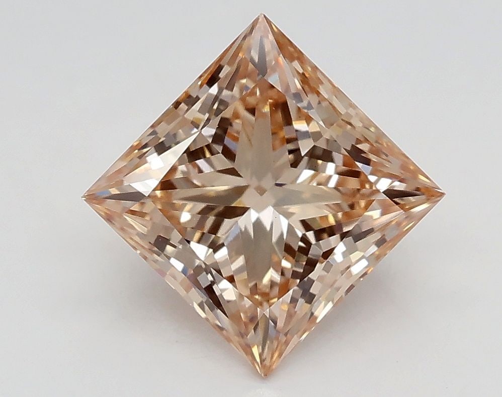 Loose Diamond - PRINCESS 2.01ct Fancy Intense Brown Pink VS1: Loose Diamond - PRINCESS 2.01ct Fancy Intense Brown Pink VS1 Source: This is a real non-mined Diamond that has been grown in a lab Shape: PRINCESS Carats: 2.01 Color: Fancy Intense Brown Pink Certific