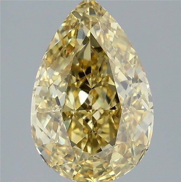 Loose Diamond - PEAR 3.51ct Fancy Intense Yellow VS1: Loose Diamond - PEAR 3.51ct Fancy Intense Yellow VS1 Source: This is a real non-mined Diamond that has been grown in a lab Shape: PEAR Carats: 3.51 Color: Fancy Intense Yellow Certification: IGI Video
