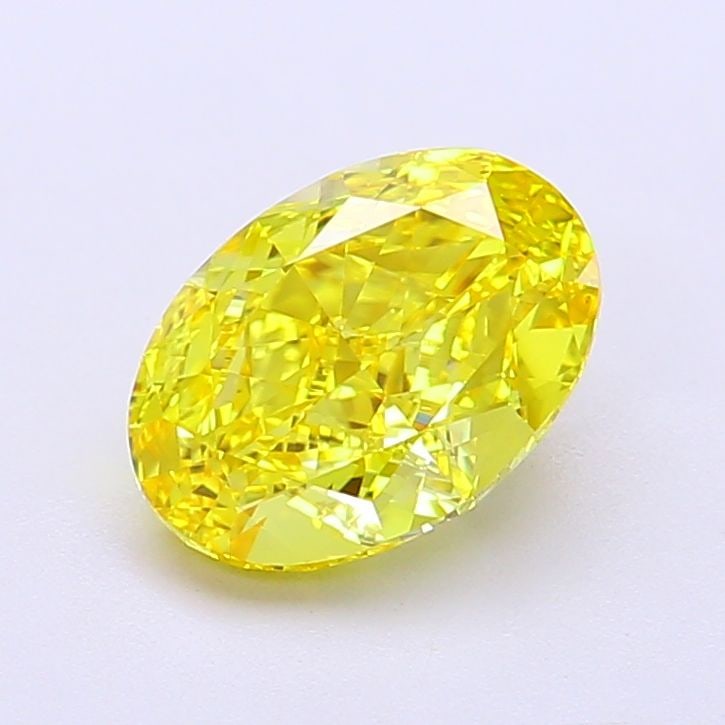 Loose Diamond - OVAL 1.77ct Fancy Vivid Yellow VVS2: Loose Diamond - OVAL 1.77ct Fancy Vivid Yellow VVS2 Source: This is a real non-mined Diamond that has been grown in a lab Shape: OVAL Carats: 1.77 Color: Fancy Vivid Yellow Certification: IGI Video:
