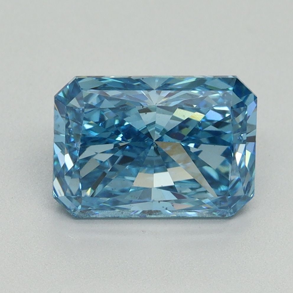 Loose Diamond - RADIANT 2.46ct Fancy Vivid Blue VS2: Loose Diamond - RADIANT 2.46ct Fancy Vivid Blue VS2 Source: This is a real non-mined Diamond that has been grown in a lab Shape: RADIANT Carats: 2.46 Color: Fancy Vivid Blue Certification: IGI Video:
