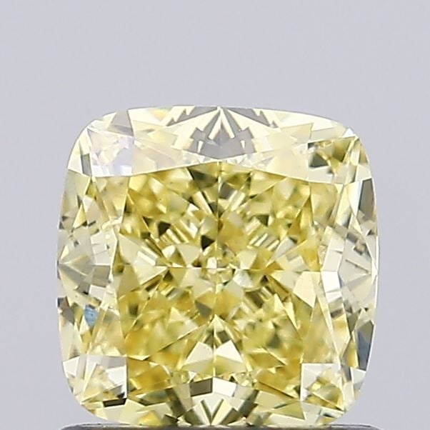 Loose Diamond - CUSHION MODIFIED 1.01ct Fancy Yellow VS1: Loose Diamond - CUSHION MODIFIED 1.01ct Fancy Yellow VS1 Source: This is a real non-mined Diamond that has been grown in a lab Shape: CUSHION MODIFIED Carats: 1.01 Color: Fancy Yellow Certification: I