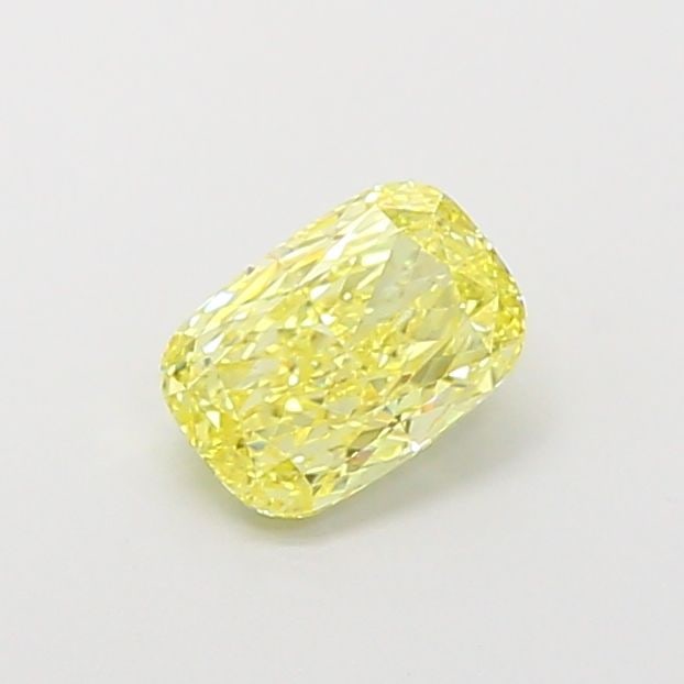 Loose Diamond - CUSHION MODIFIED 1.02ct Fancy Intense Yellow VS1: Loose Diamond - CUSHION MODIFIED 1.02ct Fancy Intense Yellow VS1 Source: This is a real non-mined Diamond that has been grown in a lab Shape: CUSHION MODIFIED Carats: 1.02 Color: Fancy Intense Yellow 