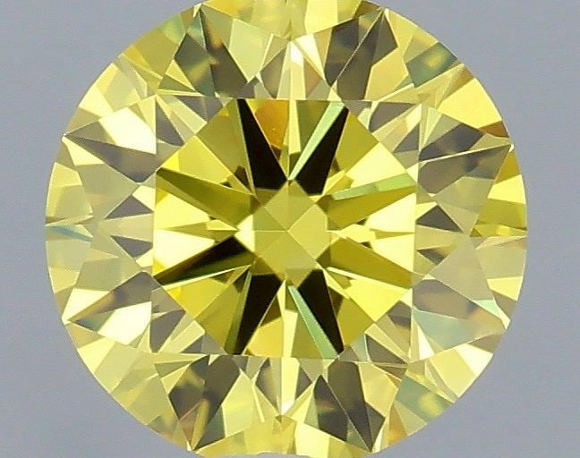 Ideal Loose Diamond - ROUND 0.51ct Fancy Vivid Yellow VVS2: Ideal Loose Diamond - ROUND 0.51ct Fancy Vivid Yellow VVS2 Source: This is a real non-mined Diamond that has been grown in a lab Shape: ROUND Carats: 0.51 Color: Fancy Vivid Yellow Certification: IGI 