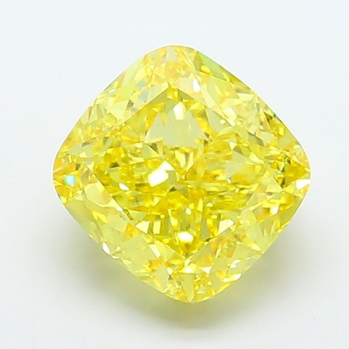 Loose Diamond - CUSHION MODIFIED 8.05ct Fancy Vivid Yellow VS1: Loose Diamond - CUSHION MODIFIED 8.05ct Fancy Vivid Yellow VS1 Source: This is a real non-mined Diamond that has been grown in a lab Shape: CUSHION MODIFIED Carats: 8.05 Color: Fancy Vivid Yellow Cert