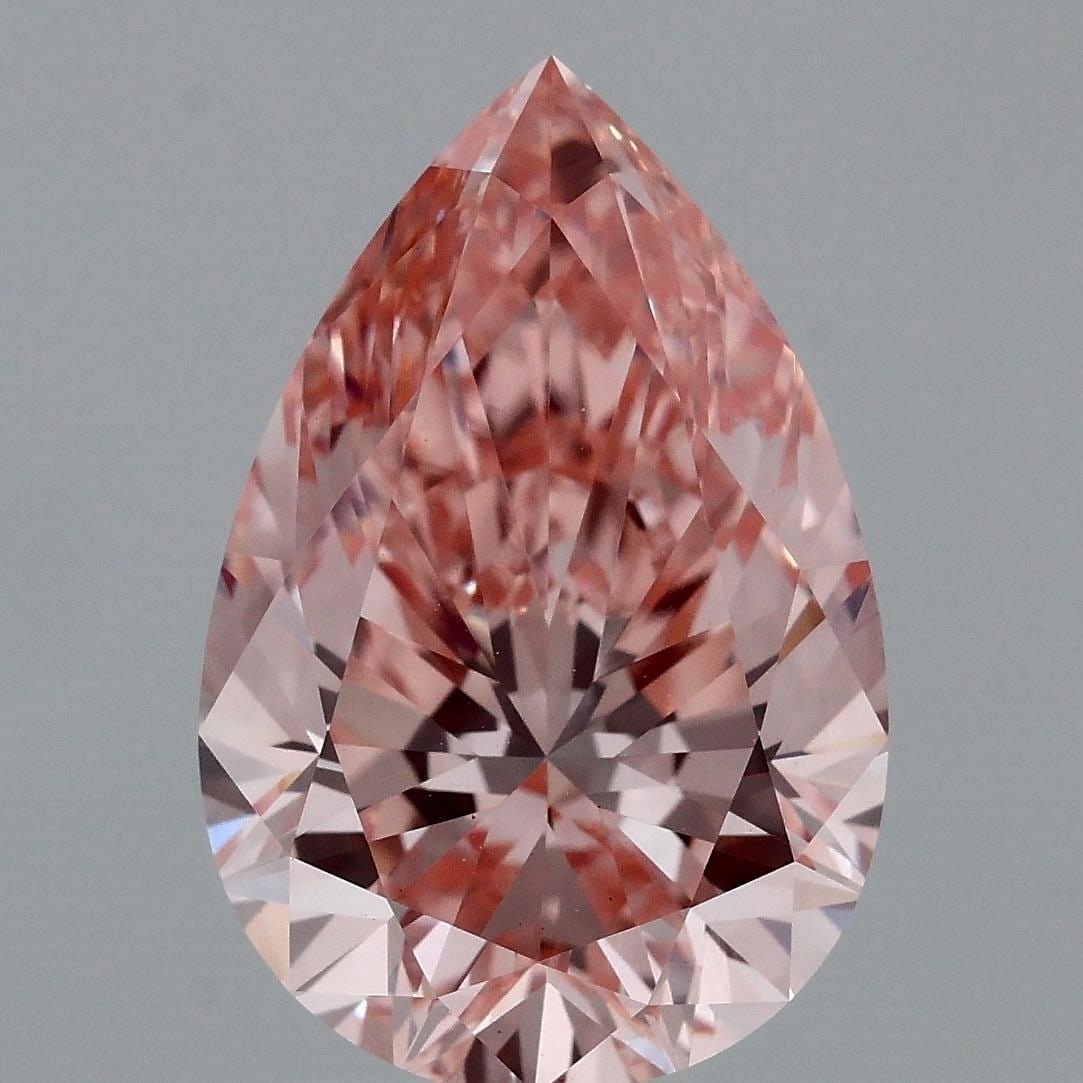 Loose Diamond - PEAR 3.12ct Fancy Intense Pink VS1: Loose Diamond - PEAR 3.12ct Fancy Intense Pink VS1 Source: This is a real non-mined Diamond that has been grown in a lab Shape: PEAR Carats: 3.12 Color: Fancy Intense Pink Certification: IGI Video: