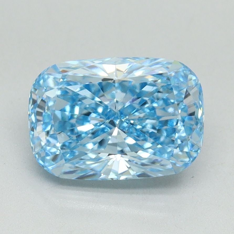 Loose Diamond - CUSHION BRILLIANT 2.0ct Fancy Vivid Blue VS1: Loose Diamond - CUSHION BRILLIANT 2.0ct Fancy Vivid Blue VS1 Source: This is a real non-mined Diamond that has been grown in a lab Shape: CUSHION BRILLIANT Carats: 2.0 Color: Fancy Vivid Blue Certific