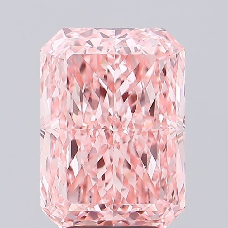 Loose Diamond - RADIANT 4.03ct Fancy Vivid Pink VVS2: Loose Diamond - RADIANT 4.03ct Fancy Vivid Pink VVS2 Source: This is a real non-mined Diamond that has been grown in a lab Shape: RADIANT Carats: 4.03 Color: Fancy Vivid Pink Certification: IGI Video: